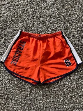 Knights Apparel Orange and Navy Syracuse Athletic Shorts/Lined (S)